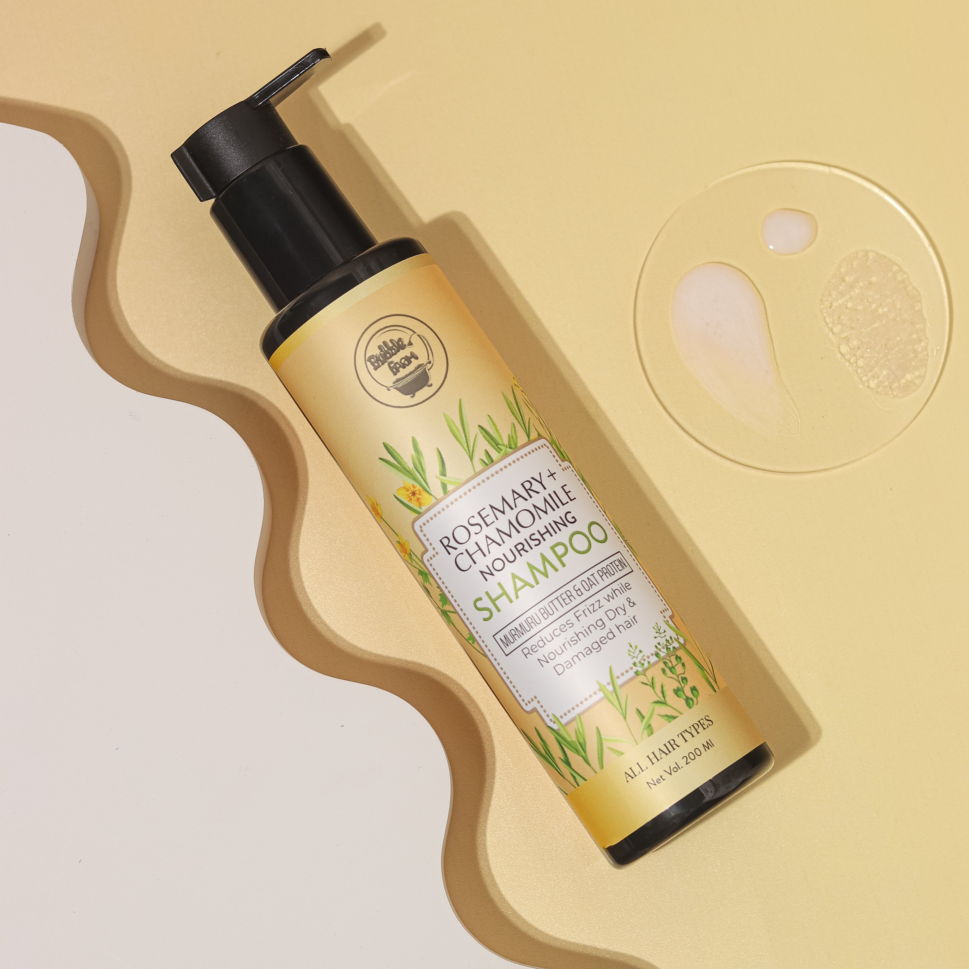 Rosemary & Chamomile Nourishing Shampoo – Bubblefarm