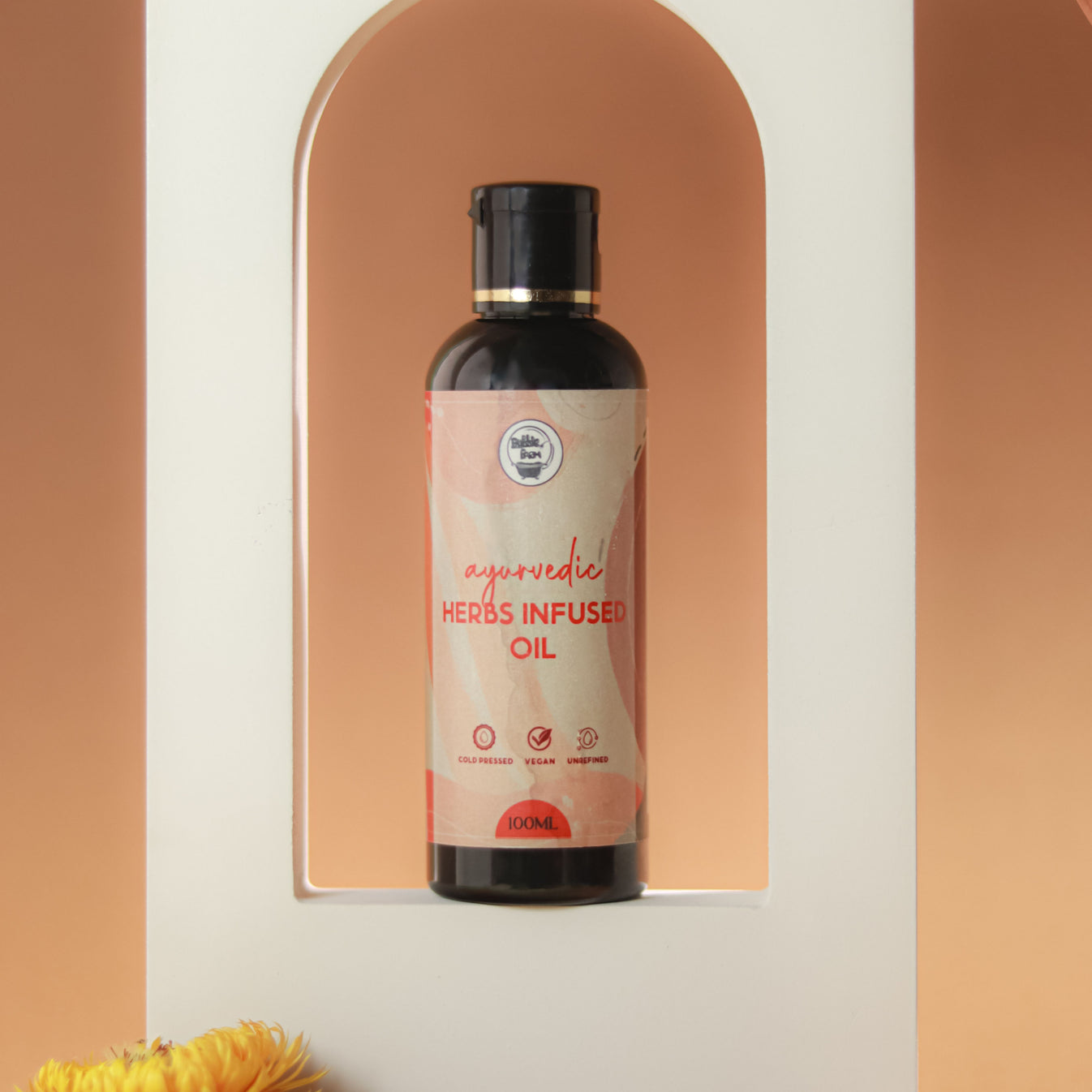 Ayurvedic herbs infused Hair and body oil Bubblefarm