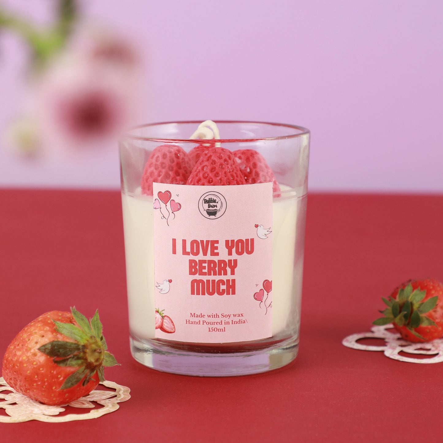 I love you Berry Much Soy wax Candle 🍓🫐