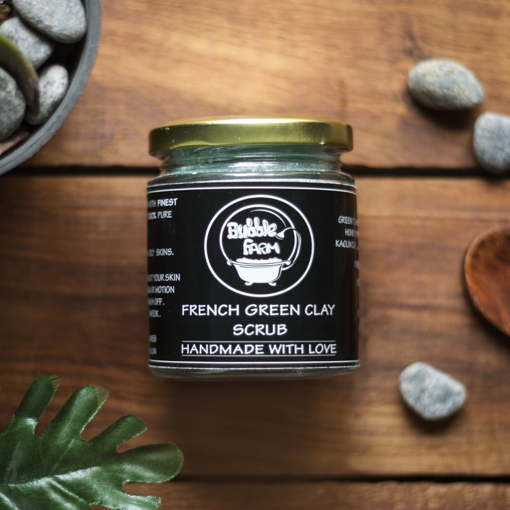 French Green Clay Face and Body Scrub